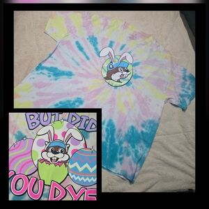 Bucee’s Plus Size Tie Dye Easter tShirt Size 3XL